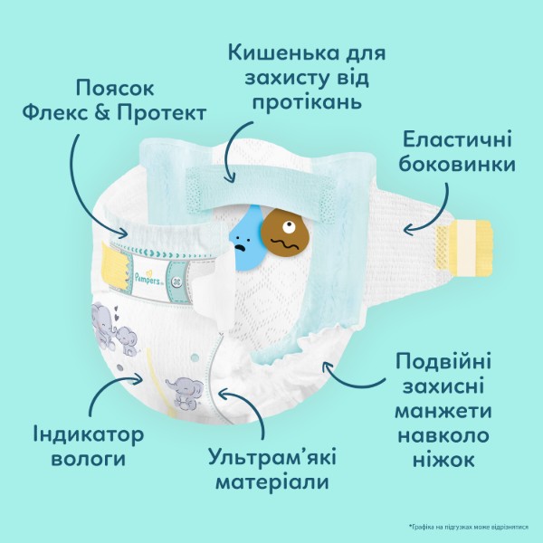 Фото - Одноразові підгузки Pampers Premium Care Розмір 5 (11-16 кг) 132 шт (80883540)